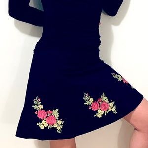 Betsey Johnson Embroidered Skirt